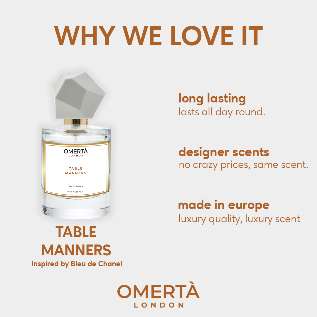 Table Manners - Inspired by Bleu de Chanel
